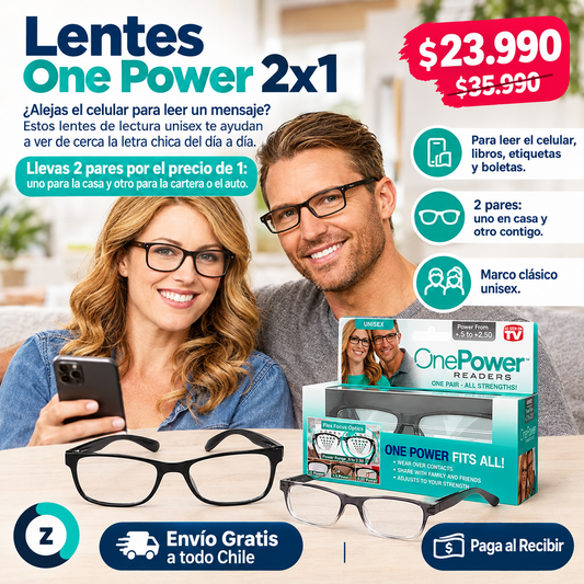 Lentes One Power 2x1